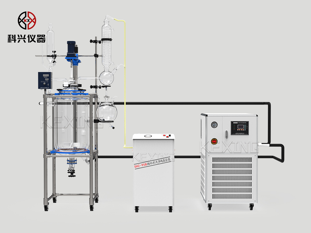 雙層玻璃反應釜配套裝置 雙層玻璃反應釜配套裝置